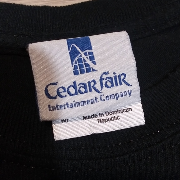 Cedar Fair Fearsome Five Top thrill Dragster Shirt - Picture 3 of 4